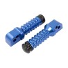 BikeTek Ally Footpegs With Slider (Pair) Yamaha Rear Blue YA12R