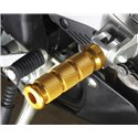 BikeTek Alloy Round Sports Footpegs Ducati Rider Gold