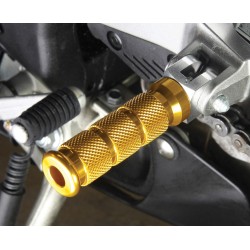 BikeTek Alloy Round Sports Footpegs Ducati Rider Gold