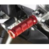 BikeTek Alloy Round Sports Footpegs Ducati Rider Red