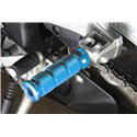 BikeTek Alloy Round Sports Footpegs Ducati Pillion Blue