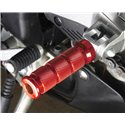 BikeTek Alloy Round Sports Footpegs Ducati Pillion Red