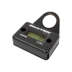 Engine Hour Meter Black With Bracket