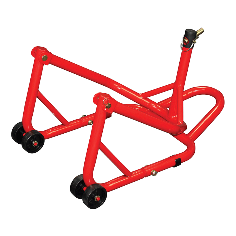 BikeTek Series 3 Front Headlift Track Paddock Stand - Red