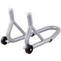 BikeTek Race Aluminium Prong Fitment Front Track Paddock Stand - Grey