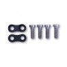 LSL Fixing pieces for 2Slide rest system black. Scope of delivery: 1 pair incl. screws.