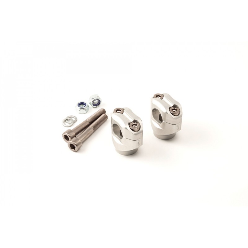 LSL Uni-clamps 38mm high, screws 60mm, silver