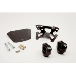 LSL Clamping block kit Ã˜28.6 MT-07, black clamping blocks