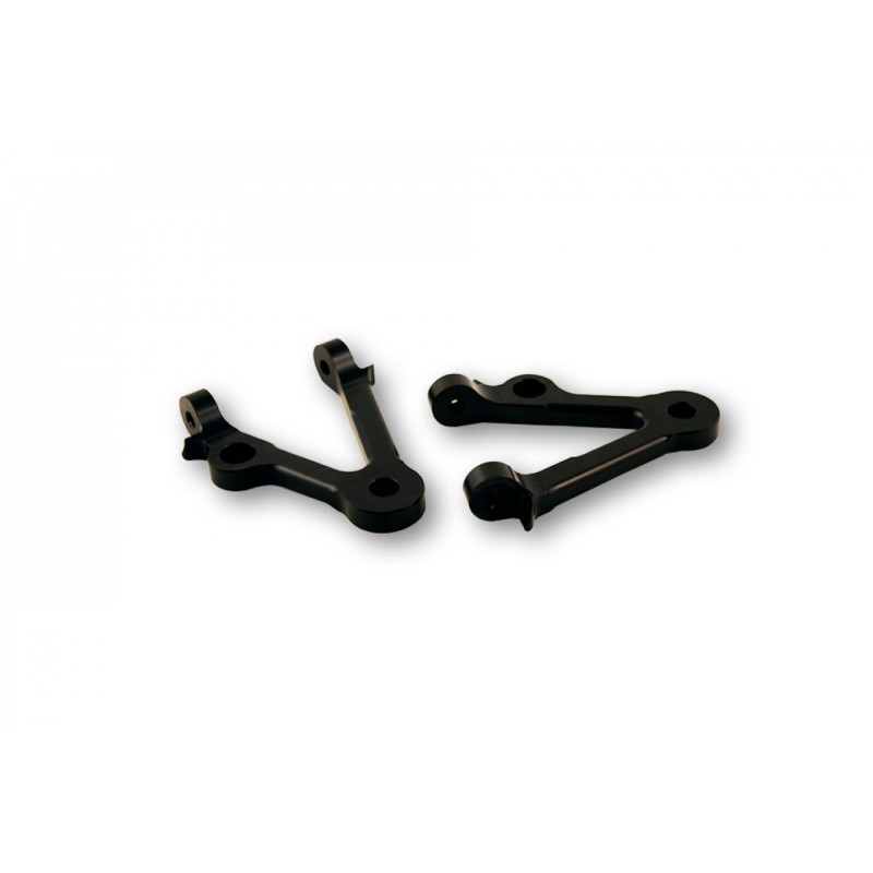 LSL Lamp strut set 82mm, without turn signal holder, black