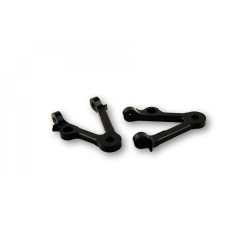 LSL Lamp strut set 82mm, with turn signal holder, black