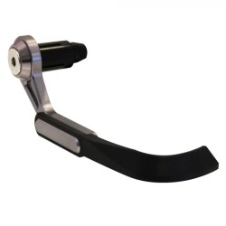 BikeTek Lever Control Guards CNC Titanium / Black ABS Tip