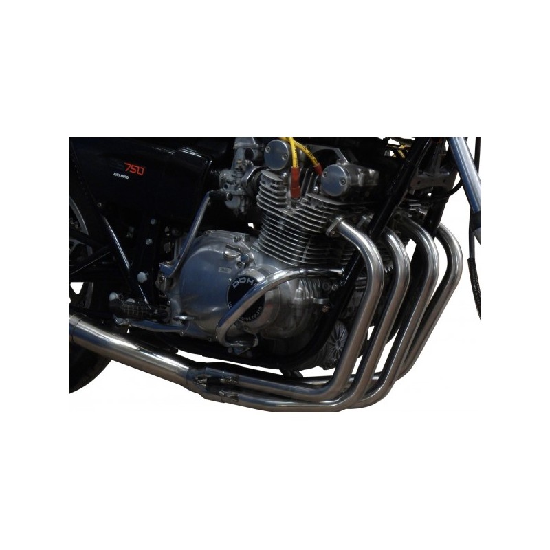 Bochtenset 4-1 RVS Suzuki GS750G