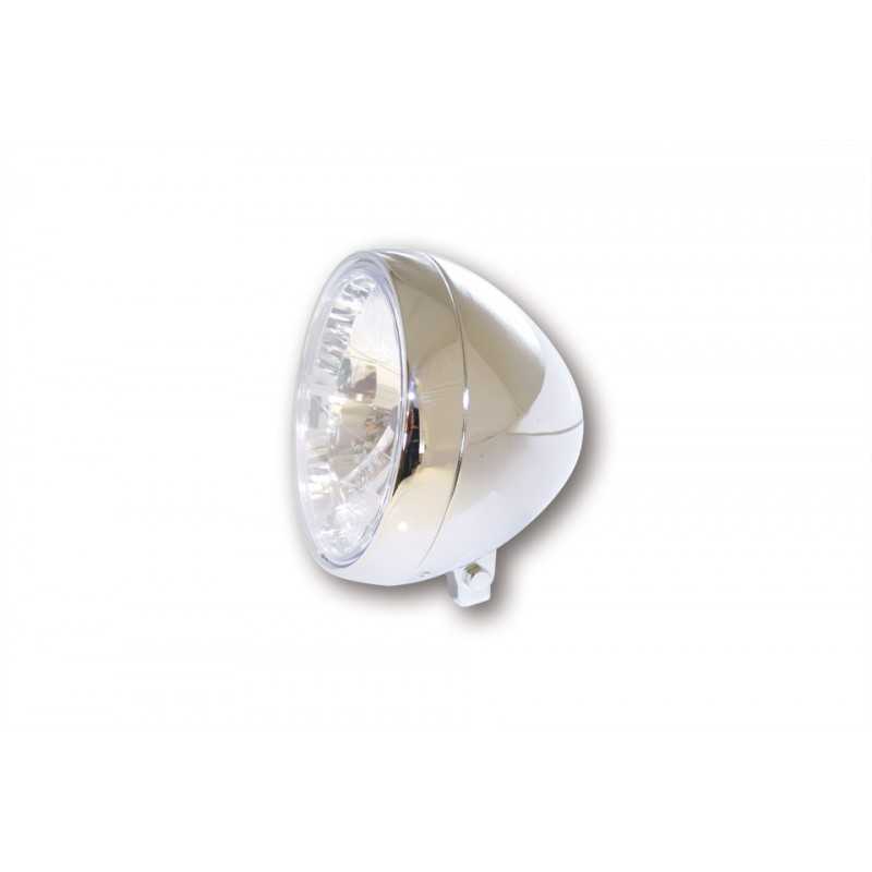 Koplamp 190mm chroom H4