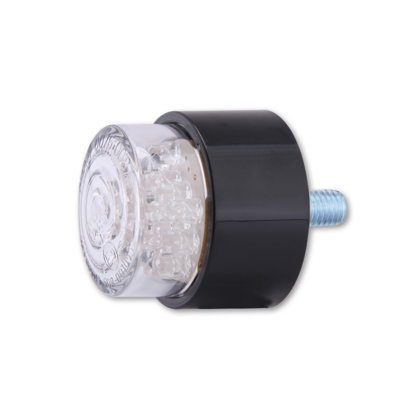 Achterlicht LED mini Bullet zwart/helder