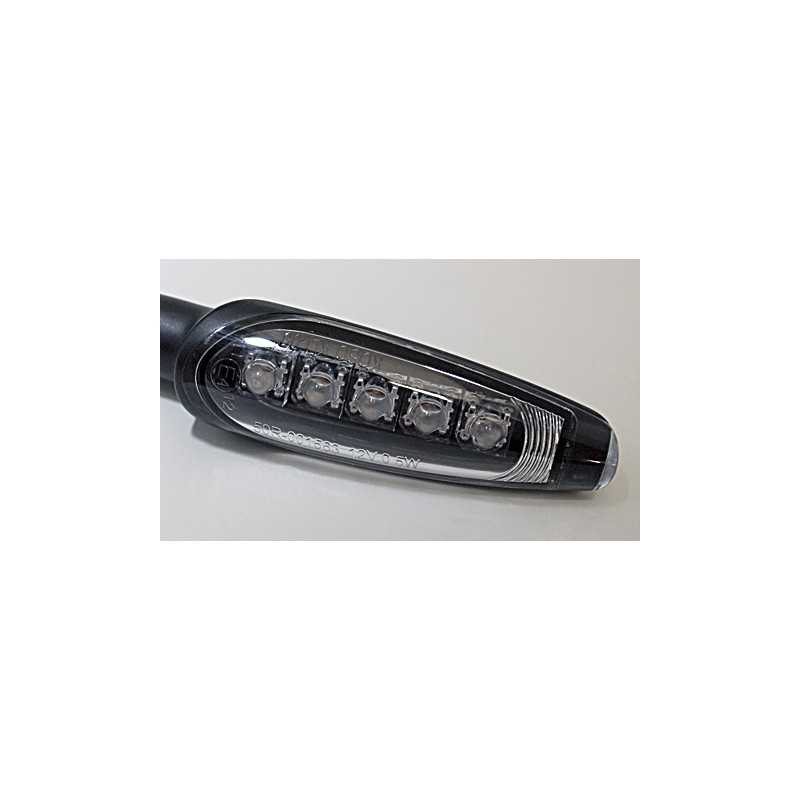 Knipperlicht LED  zwart (metal)