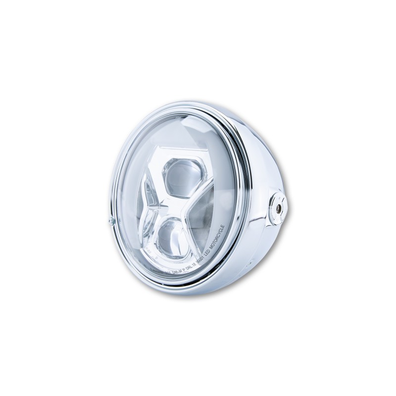 Koplamp 7� LED Santa LTD Type-8 chroom