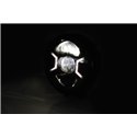 Spotlight 7� LED HD-Style Type-2 zwart (onderbevestiging)