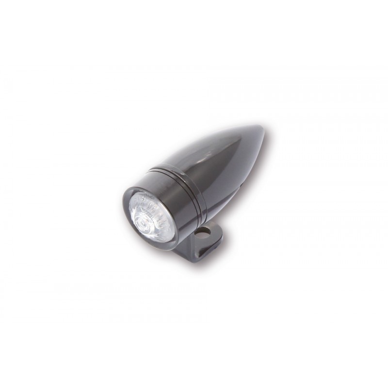 Knipperlichten LED Mono Bullet kort zwart