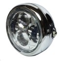 Koplamp LED 6,5" chroom