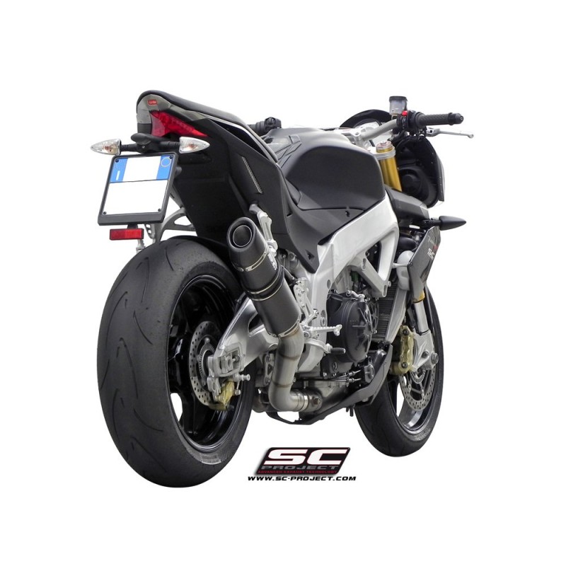 Uitlaatdemper Oval carbon Aprilia Tuono V4-APRC (11-14)