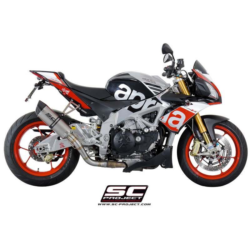 Uitlaatdemper Oval titanium Aprilia Tuono V4-Factory-RR (15-16)