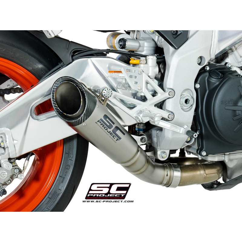 UitlaatdemperS1 titanium Aprilia Tuono V4 1100-Factory-RR (17-20)