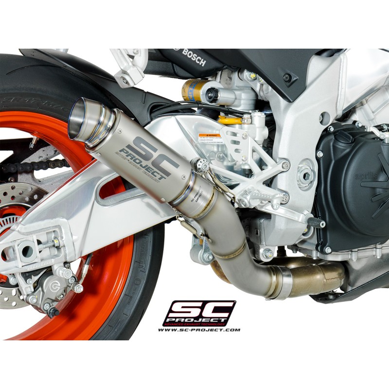 Uitlaatdemper GP70-R titanium Aprilia Tuono V4 1100-Factory-RR (17-20)