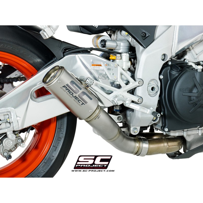 Uitlaatdemper CR-T low titanium Aprilia Tuono V4 1100-Factory-RR (17-20)