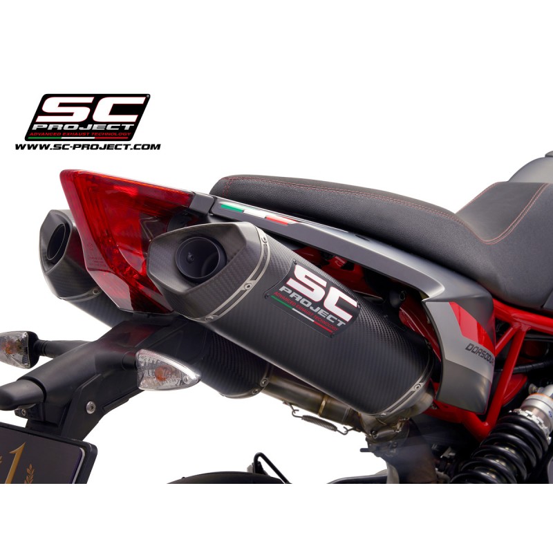 Uitlaatdempers SC1-M carbon Aprilia Dorsoduro 900 (17-20)