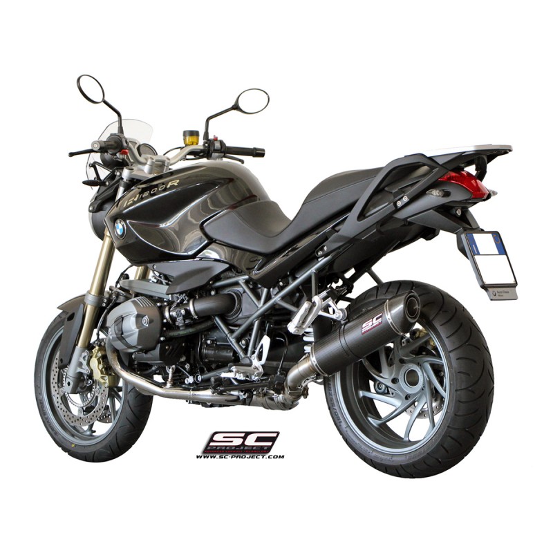 Uitlaatdemper Oval carbon BMW R1200R (11-14)