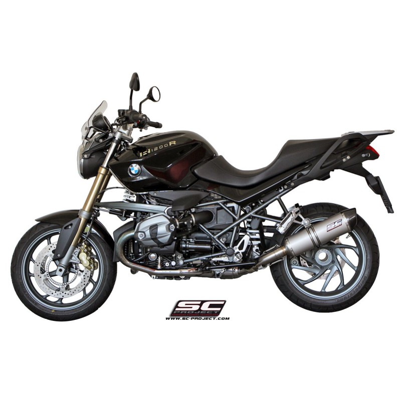 Uitlaatdemper Oval titanium BMW R1200R (11-14)