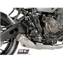 Uitlaatsysteem 2-1 70s zilver Yamaha MT-07 (17-20)