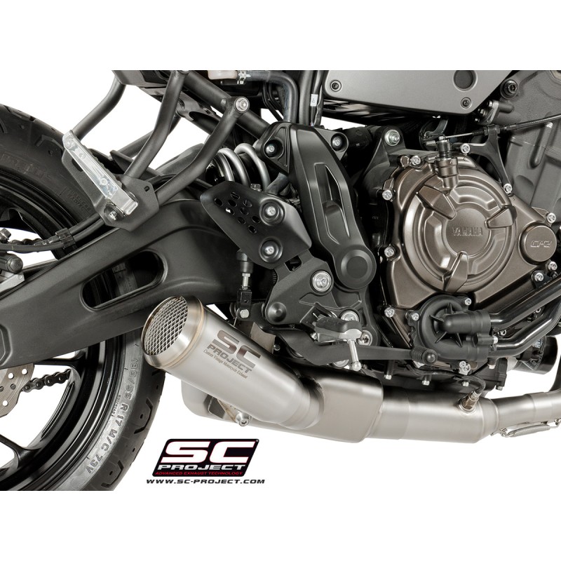 Uitlaatsysteem 2-1 70s zilver Yamaha MT-07 (17-20)