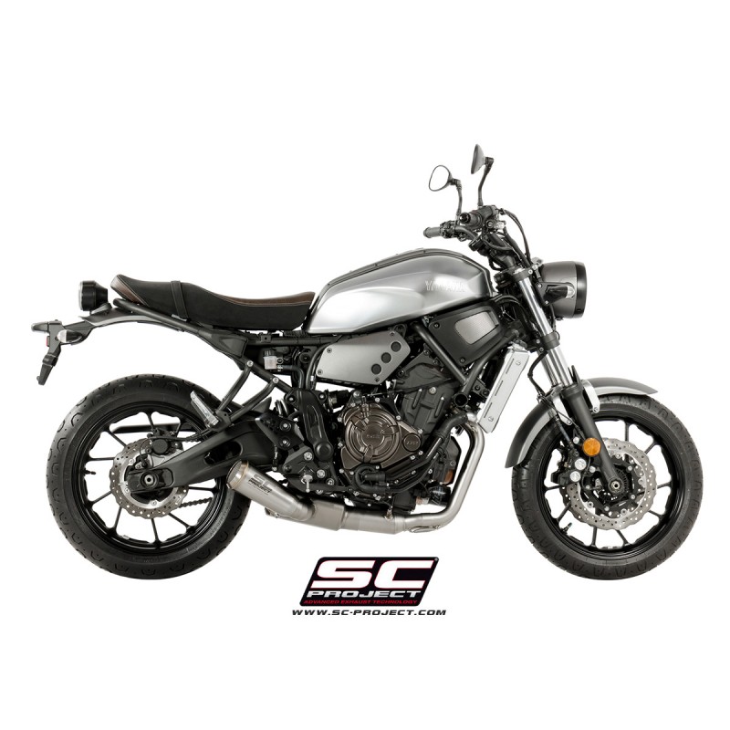 Uitlaatsysteem 2-1 70s zilver Yamaha MT-07 (17-20)