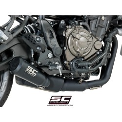 Uitlaatsysteem 2-1 70s zwart Yamaha MT-07 (17-20)