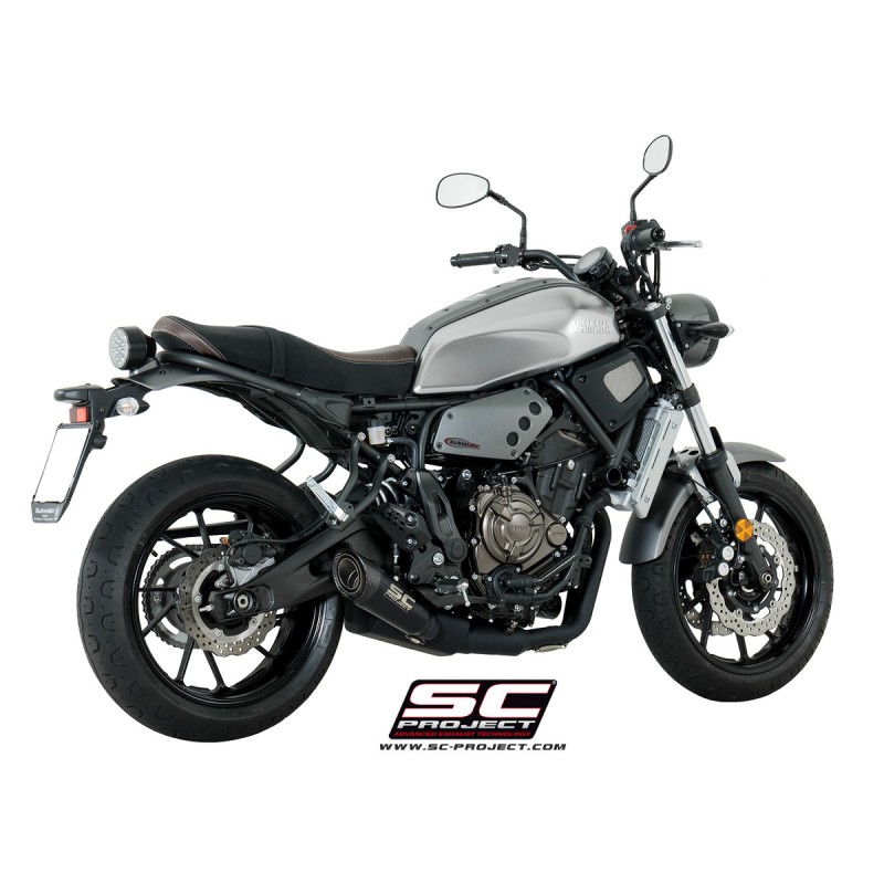 Uitlaatsysteem 2-1 S1 zwart Yamaha MT-07 (17-20)