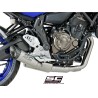 Uitlaatsysteem 2-1 S1 zilver Yamaha MT-07 (17-20)