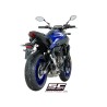 Uitlaatsysteem 2-1 S1 zilver Yamaha MT-07 (17-20)