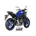 Uitlaatsysteem 2-1 S1 zilver Yamaha MT-07 (17-20)