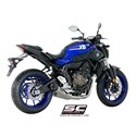 Uitlaatsysteem 2-1 S1 zilver Yamaha MT-07 (17-20)