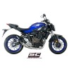 Uitlaatsysteem 2-1 S1 zilver Yamaha MT-07 (17-20)