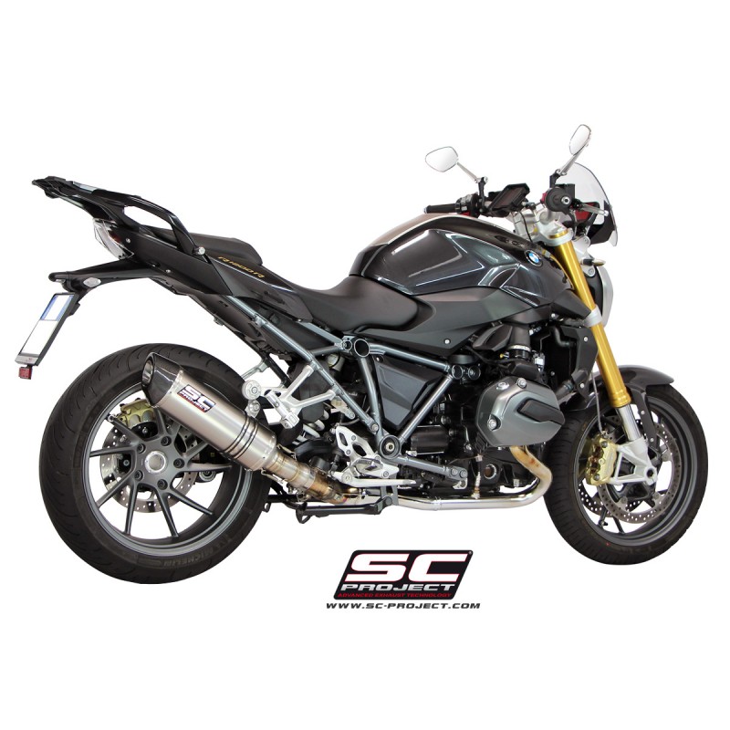 Uitlaatdemper Oval titanium BMW R1200R-RS (15-16)