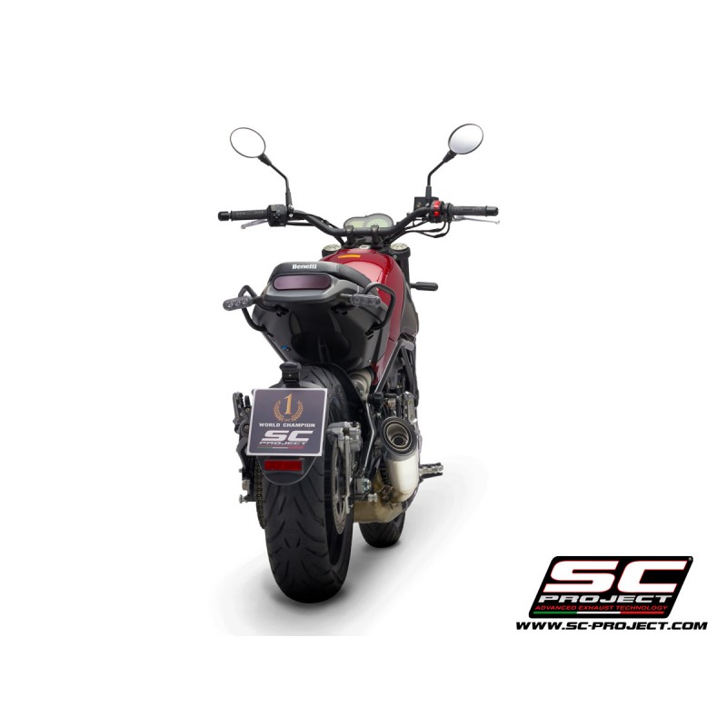 Uitlaatdemper S1 RVS Benelli Leoncino 500 - Trail (17-20)