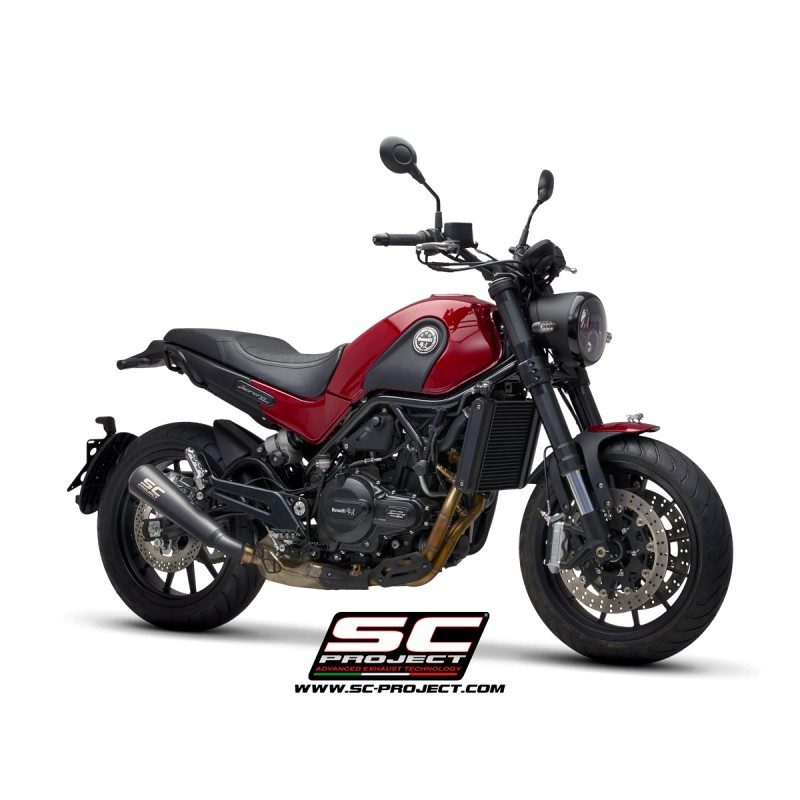 Uitlaatdemper Conical 70S zwart Benelli Leoncino 500 - Trail (17-20)