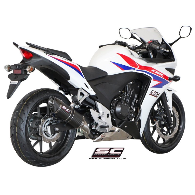 Uitlaatdemper Oval carbon Honda CBR500R (12-16)