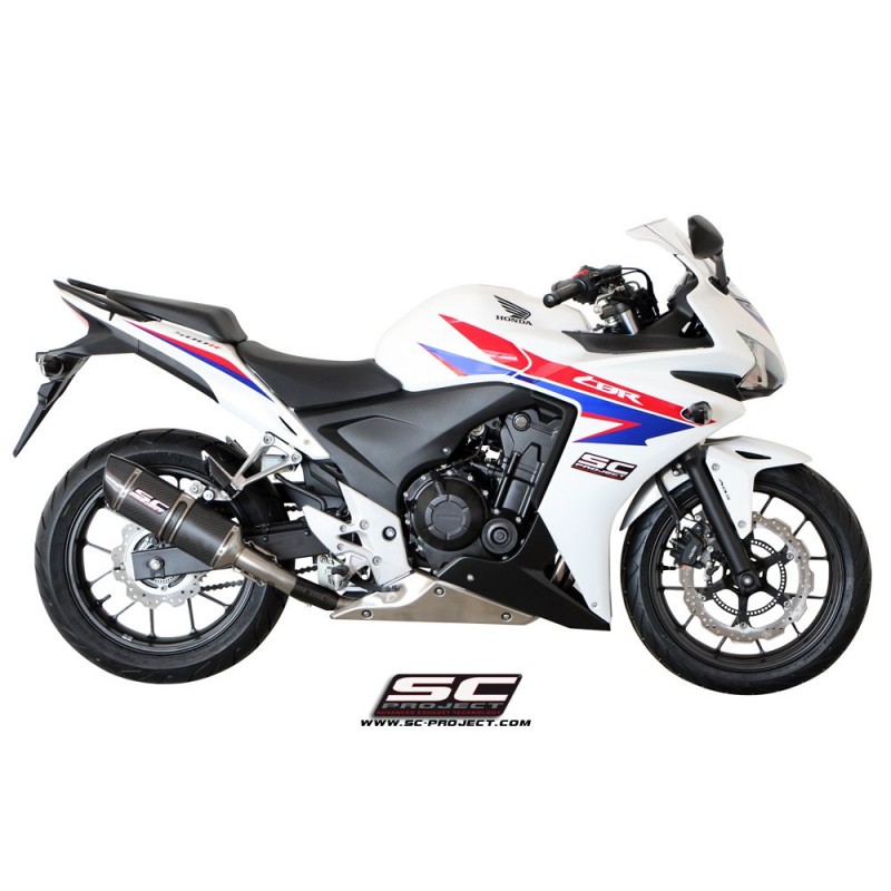 Uitlaatdemper Oval carbon Honda CBR500R (12-16)