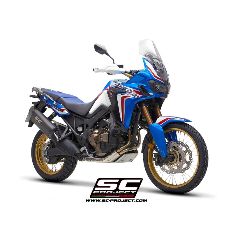 Uitlaatdemper Adventure zwart Honda CRF1000L (16-19)