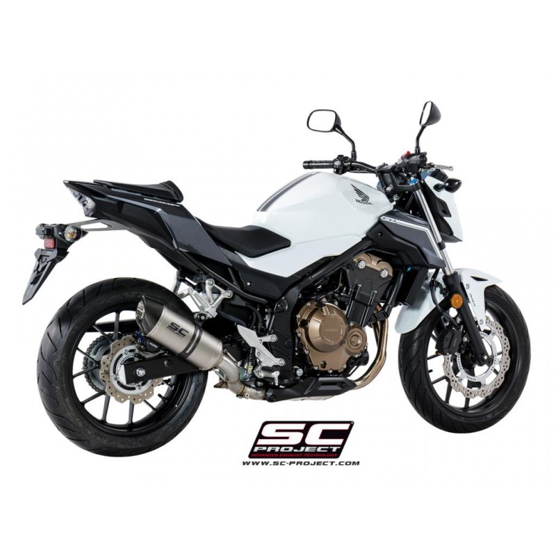 Uitlaatdemper Oval titanium Honda CB500-X-F/CBR500R (17-18)