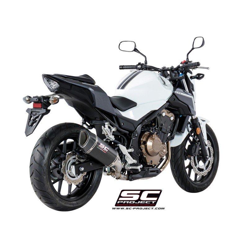 Uitlaatdemper SC1-R carbon Honda CB500-X-F/CBR500R (17-18)