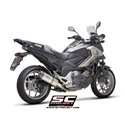 Uitlaatdemper Oval titanium Honda NC750S-X (16-20)